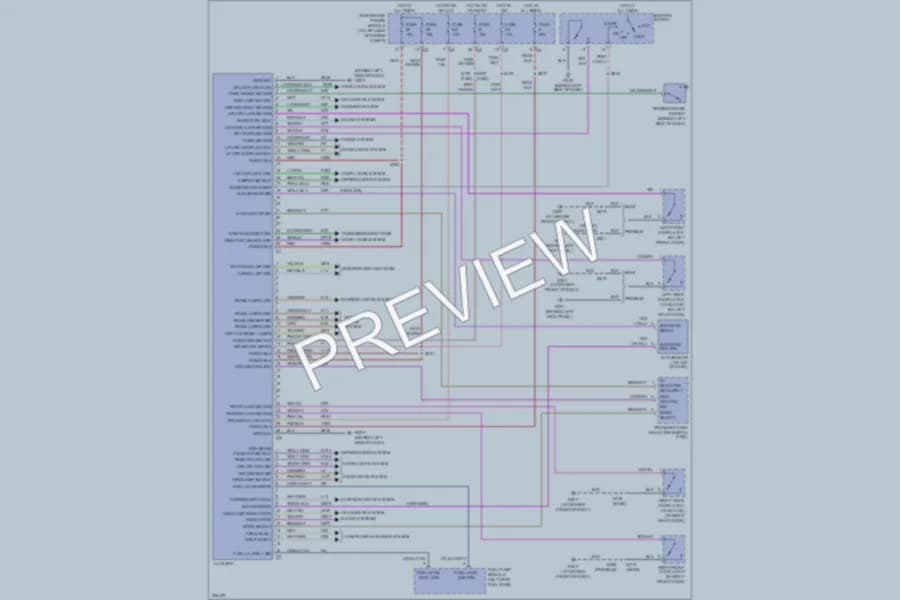 2006 Mitsubishi Raider Instrument Cluster wiring diagram preview