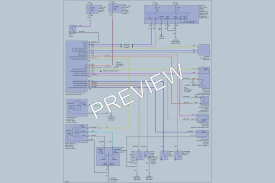 2006 Nissan 350Z Power Door Locks wiring diagram preview