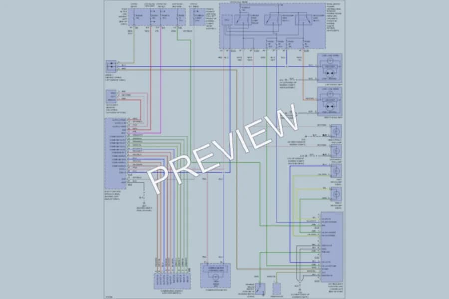 2006 Nissan Altima Headlights wiring diagram preview