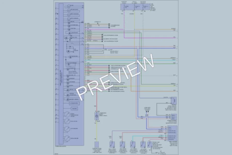 2006 Nissan Altima Instrument Cluster wiring diagram preview