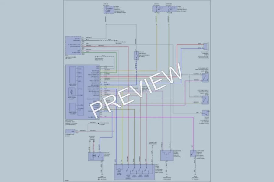 2006 Nissan Armada Trunk Tailgate Fuel Door wiring diagram preview