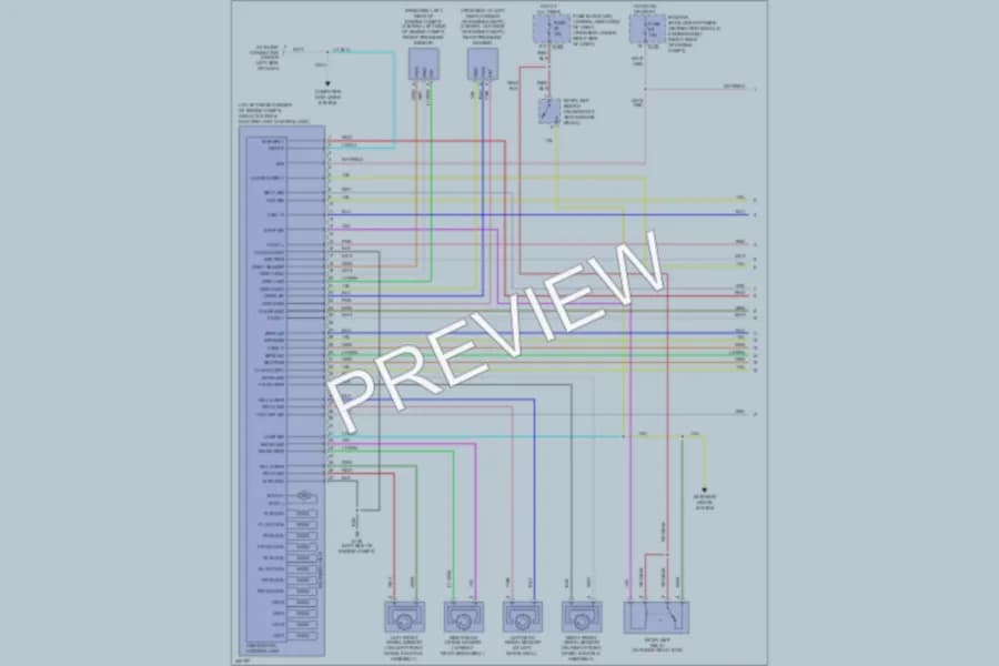 2006 Nissan Frontier Anti Lock Brakes wiring diagram preview
