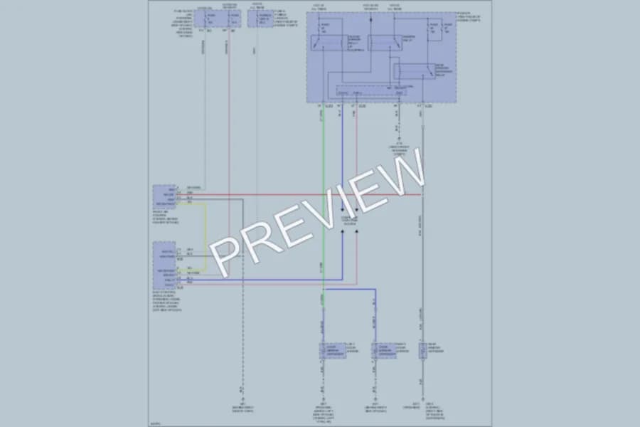 2006 Nissan Frontier Defoggers wiring diagram preview