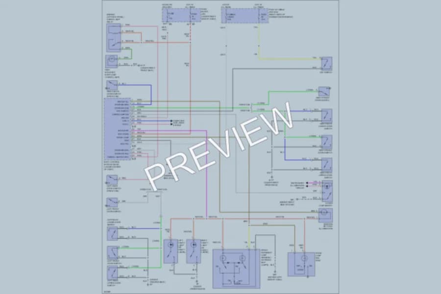 2006 Nissan Frontier Interior Lights wiring diagram preview