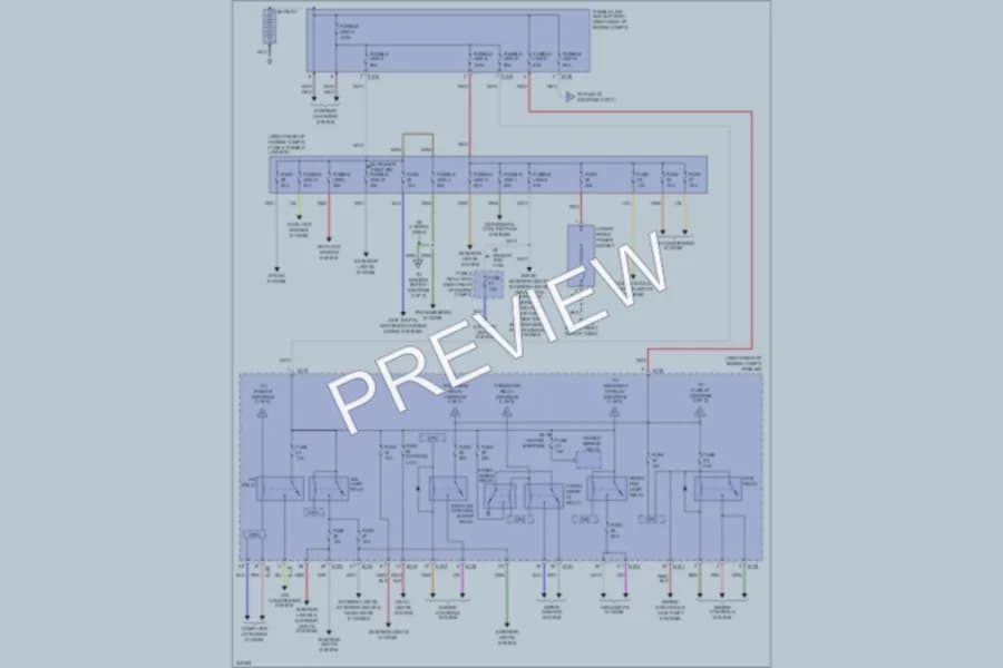 2006 Nissan Frontier Power Distribution wiring diagram preview
