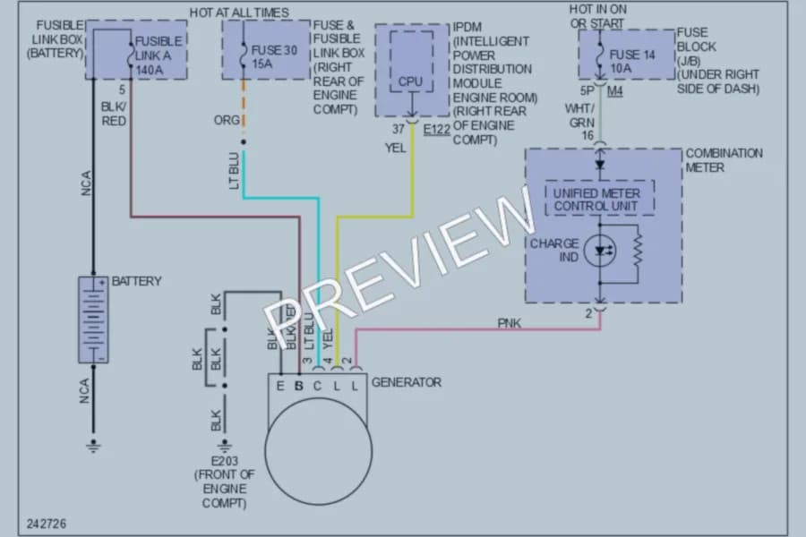 2006 Nissan Frontier Starting Charging wiring diagram preview