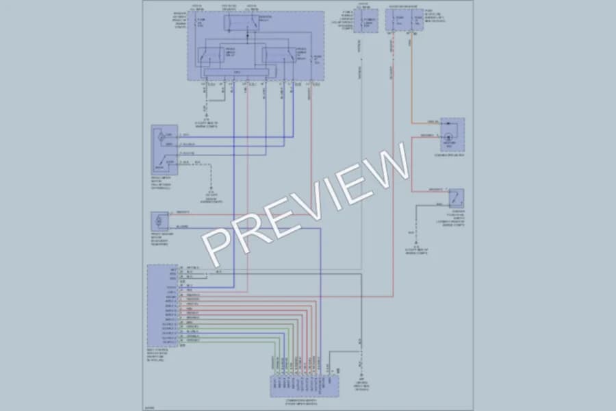 2006 Nissan Maxima Wiper Washer wiring diagram preview