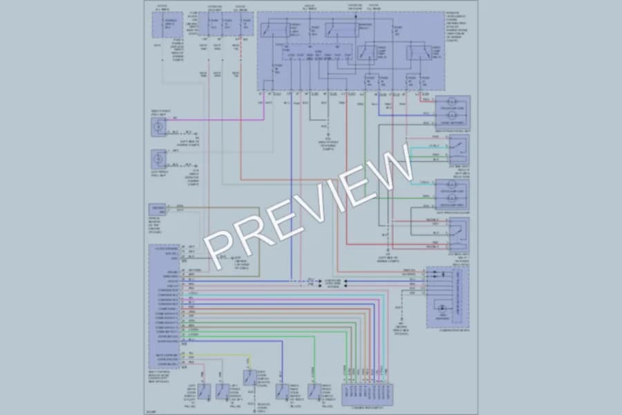 2006 Nissan Pathfinder Headlights wiring diagram preview