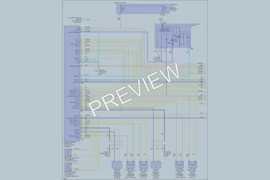 2006 Nissan Pathfinder Supplemental Restraints wiring diagram preview
