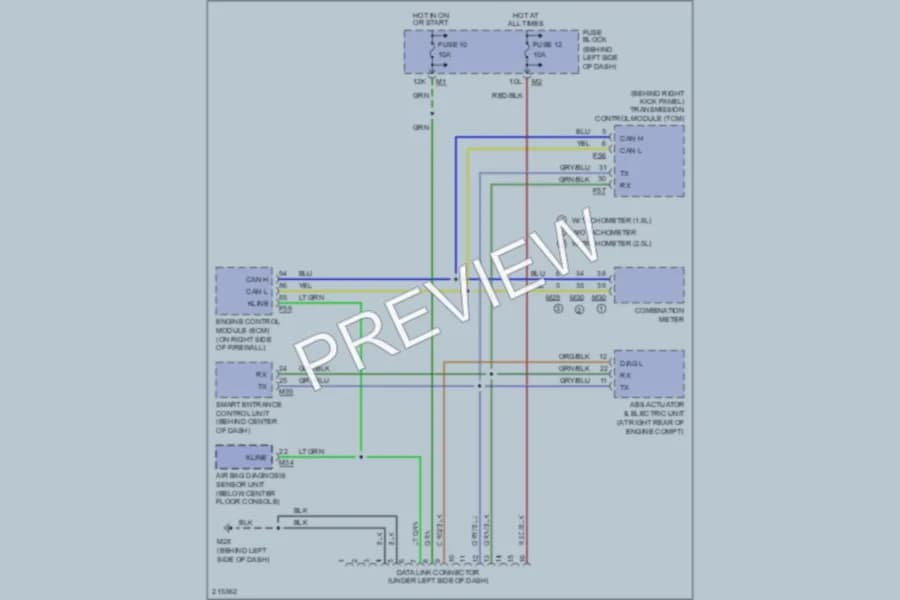 2006 Nissan Sentra Computer Data Lines wiring diagram preview