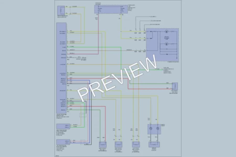2006 Nissan Sentra Supplemental Restraints wiring diagram preview