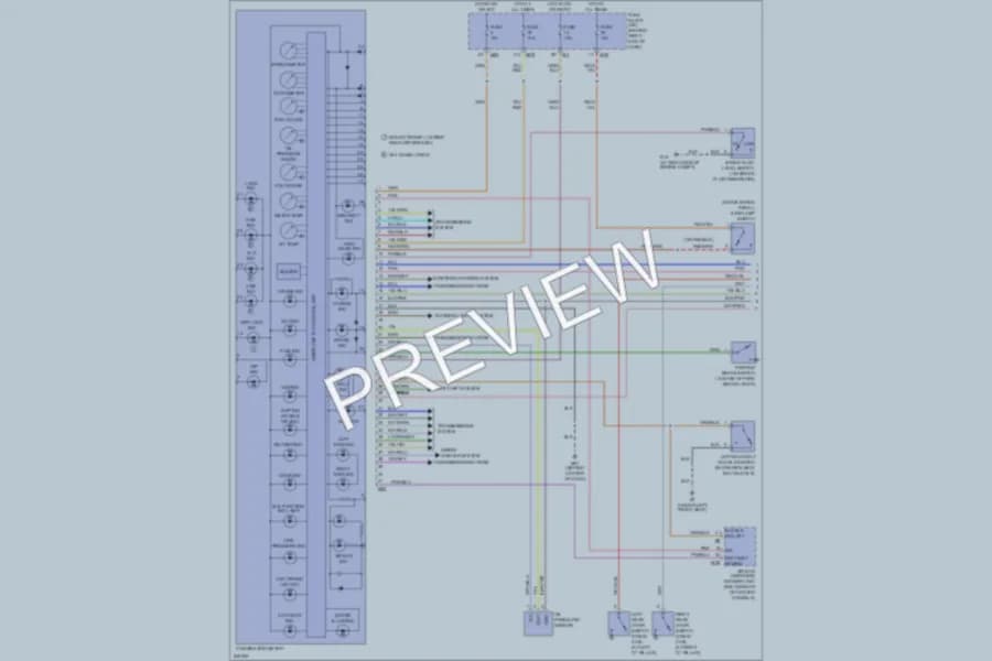2006 Nissan Titan Instrument Cluster wiring diagram preview