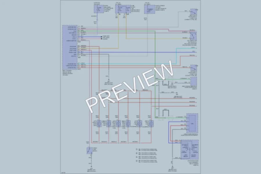 2006 Nissan Titan Interior Lights wiring diagram preview