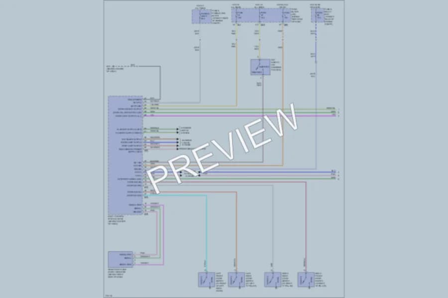 2006 Nissan Titan Power Door Locks wiring diagram preview