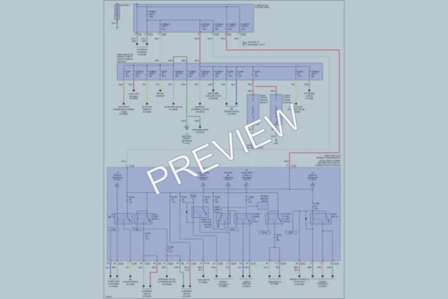 2006 Nissan Xterra Power Distribution wiring diagram preview