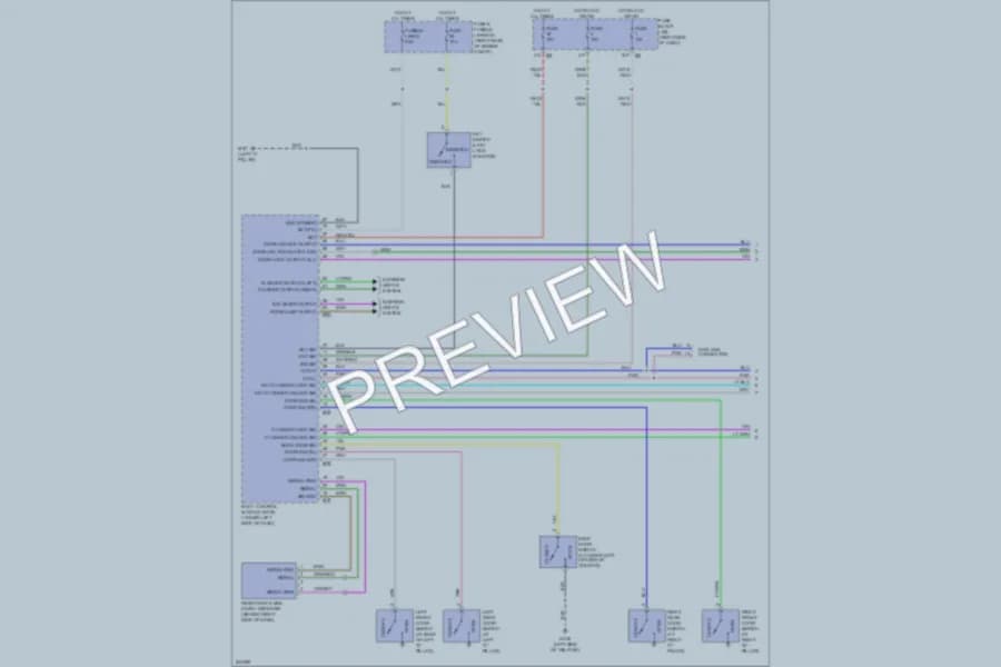 2006 Nissan Xterra Power Door Locks wiring diagram preview
