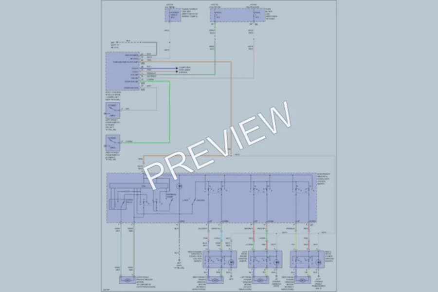 2006 Nissan Xterra Power Windows wiring diagram preview