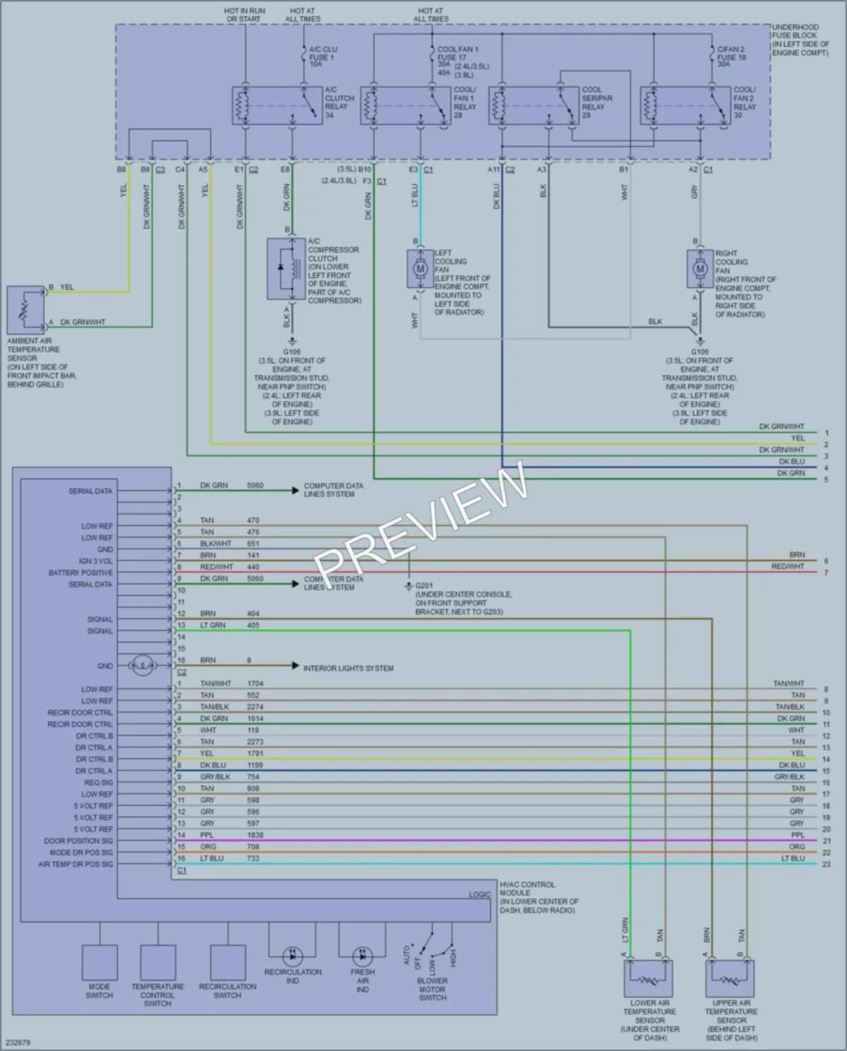 2006 Pontiac G6 Air Conditioning wiring diagram preview