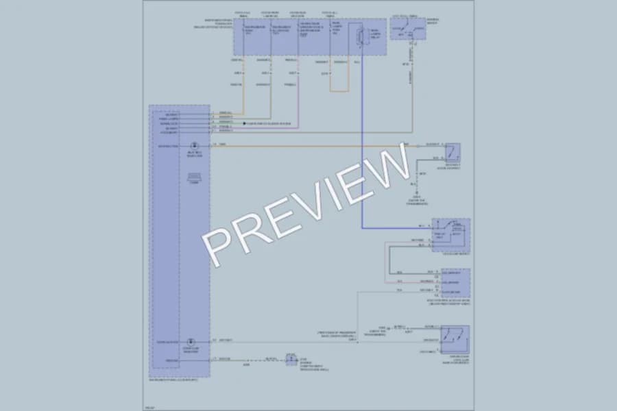 2006 Pontiac GTO Warning Systems wiring diagram preview