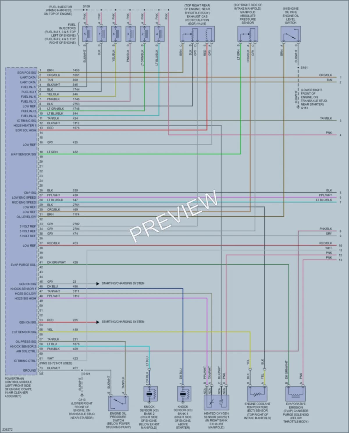 2006 Pontiac GrandPrix Engine Performance wiring diagram preview