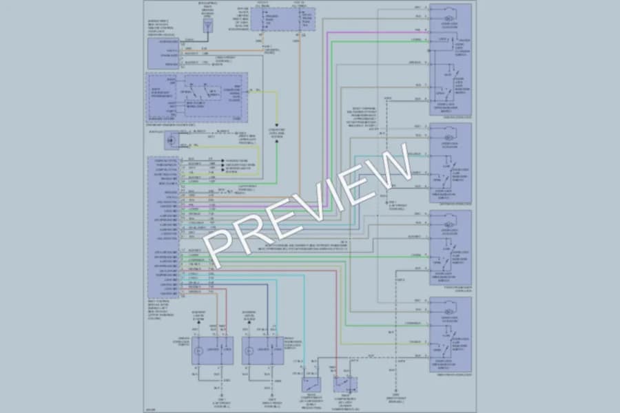 2006 Pontiac GrandPrix Power Door Locks wiring diagram preview