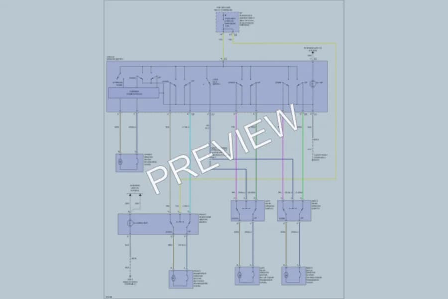 2006 Pontiac GrandPrix Power Windows wiring diagram preview