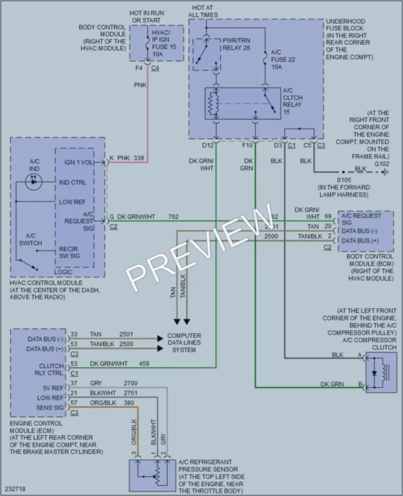 2006 Pontiac Solstice Air Conditioning wiring diagram preview