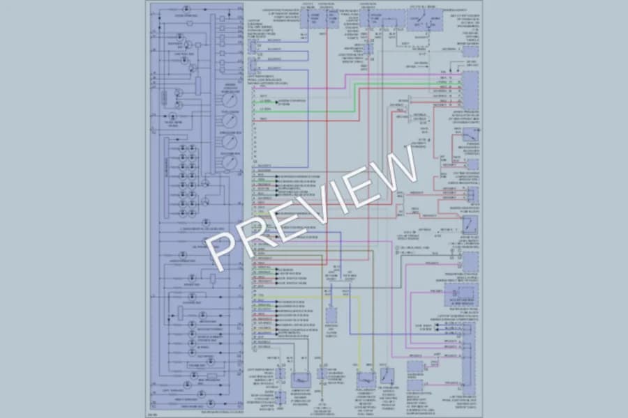 2006 Pontiac Vibe Instrument Cluster wiring diagram preview