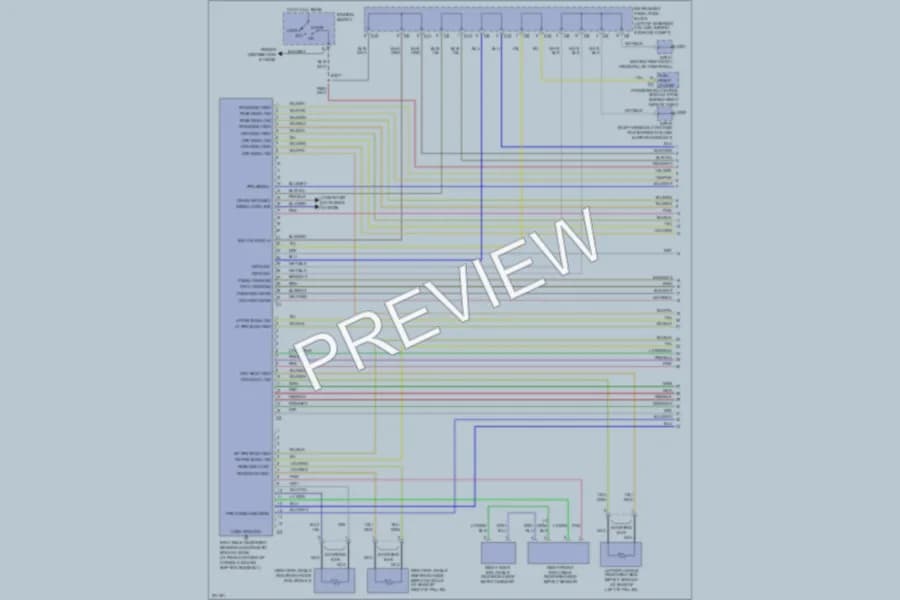2006 Pontiac Vibe Supplemental Restraints wiring diagram preview