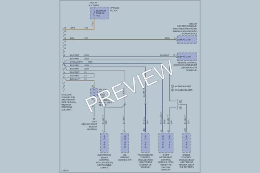 2006 Pontiac Wave Computer Data Lines wiring diagram preview