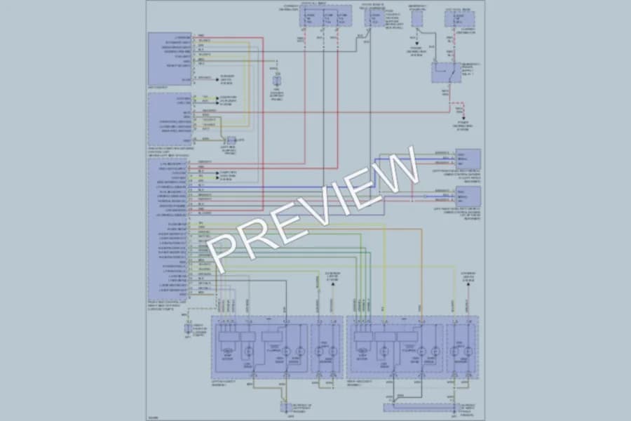 2006 Porsche 911 Headlights wiring diagram preview