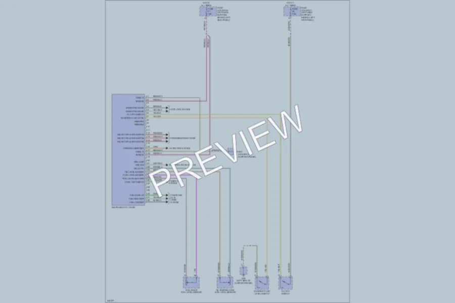 2006 Porsche 911 Instrument Cluster wiring diagram preview