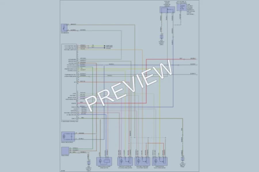 2006 Porsche Boxster Air Conditioning wiring diagram preview