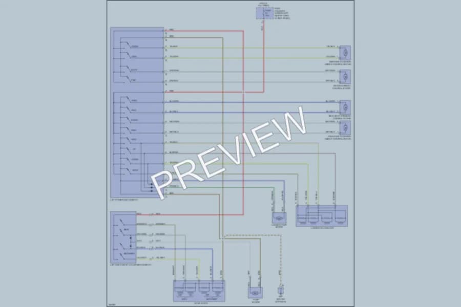 2006 Porsche Boxster Power Seats wiring diagram preview