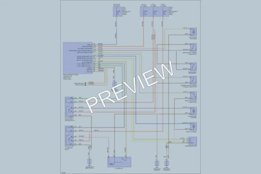 2006 Porsche Cayenne Trunk Tailgate Fuel Door wiring diagram preview