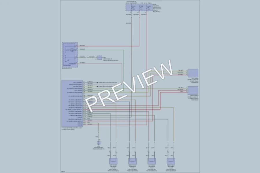 2006 Porsche Cayman Electronic Suspension wiring diagram preview