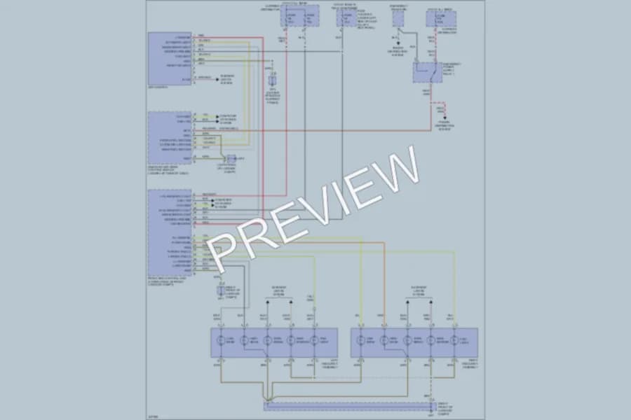 2006 Porsche Cayman Headlights wiring diagram preview