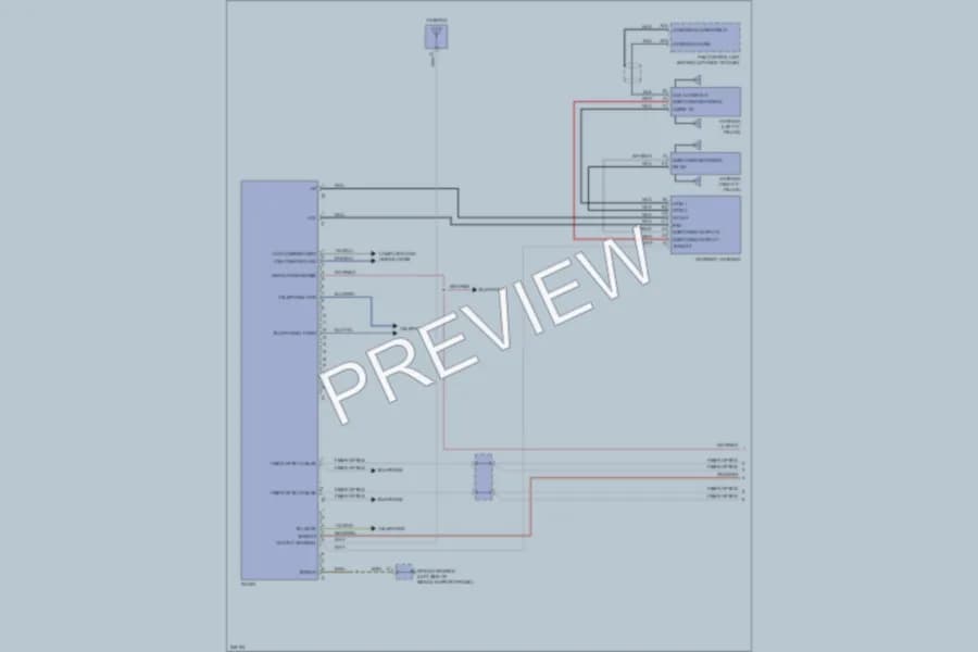 2006 Porsche Cayman Radio wiring diagram preview