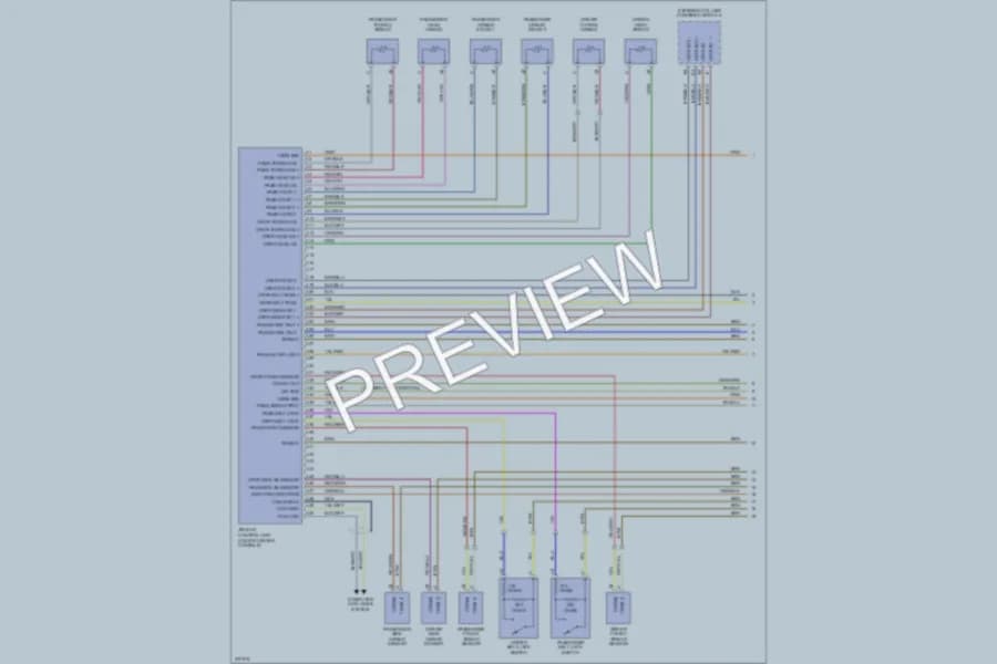 2006 Porsche Cayman Supplemental Restraints wiring diagram preview