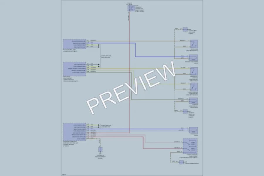 2006 Porsche Cayman Trunk Tailgate Fuel Door wiring diagram preview