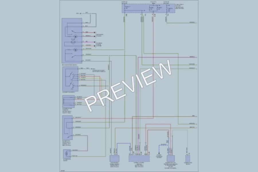 2006 Saab 92X Air Conditioning wiring diagram preview