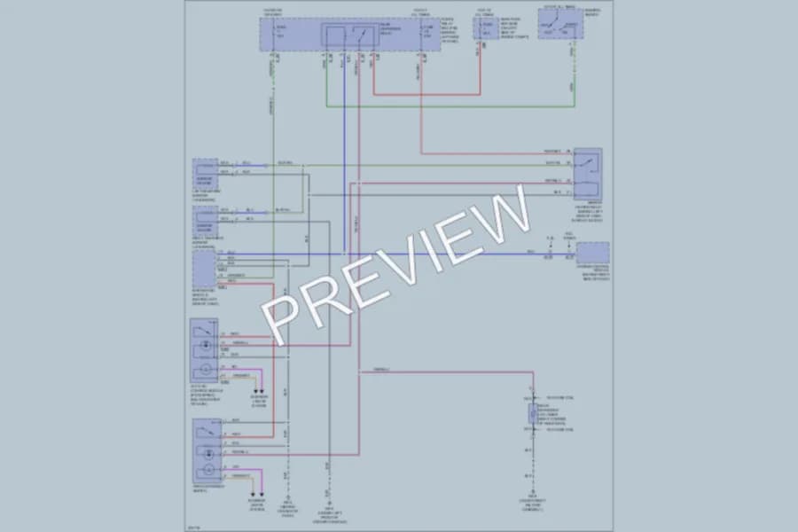 2006 Saab 92X Defoggers wiring diagram preview