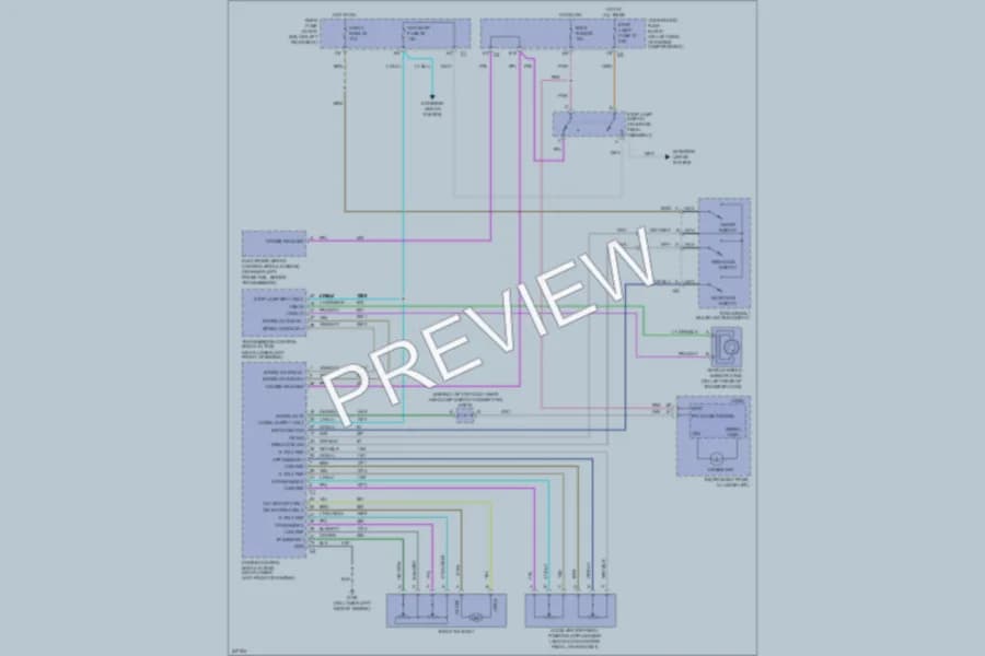 2006 Saab 97X Cruise Control wiring diagram preview
