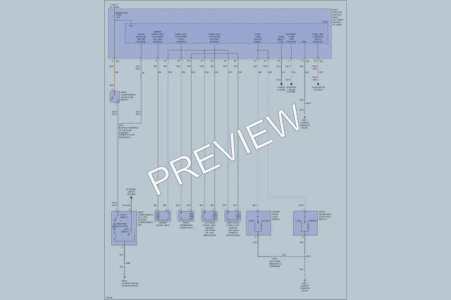 2006 Saturn ION2 Power Door Locks wiring diagram preview