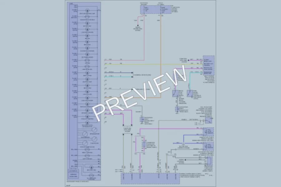 2006 Saturn VUE Instrument Cluster wiring diagram preview