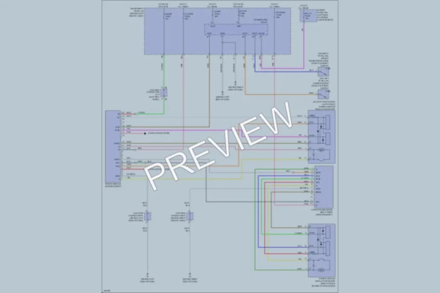 2006 Scion tC Power Windows wiring diagram preview