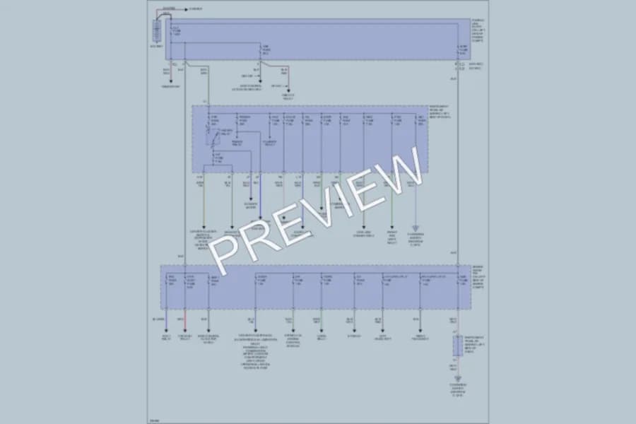 2006 Scion xA Power Distribution wiring diagram preview