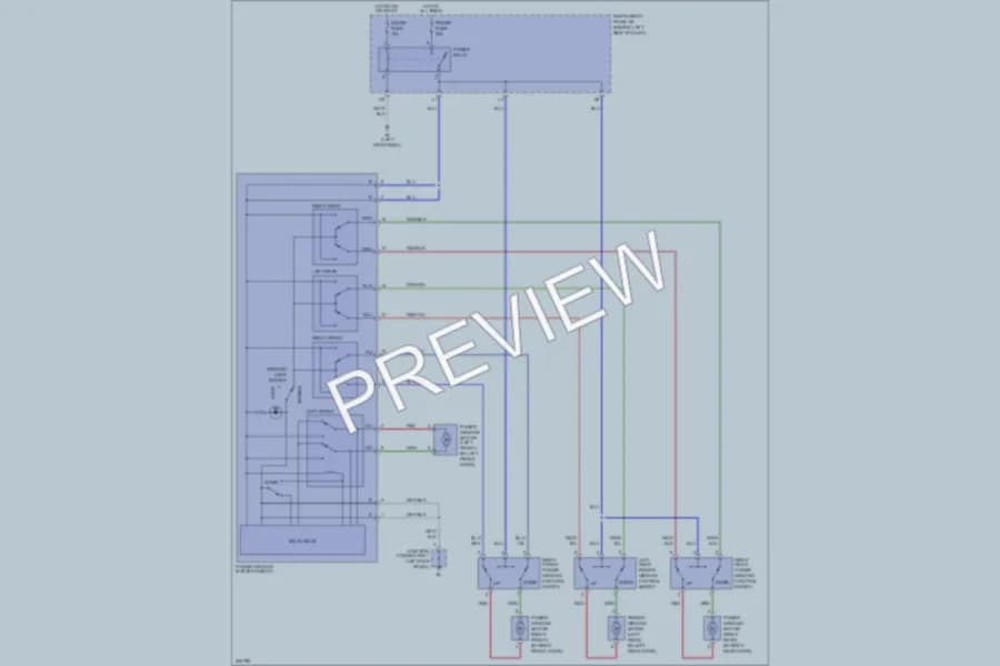2006 Scion xA Power Windows wiring diagram preview