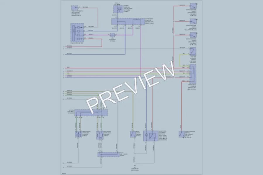 2006 Scion xB Power Door Locks wiring diagram preview