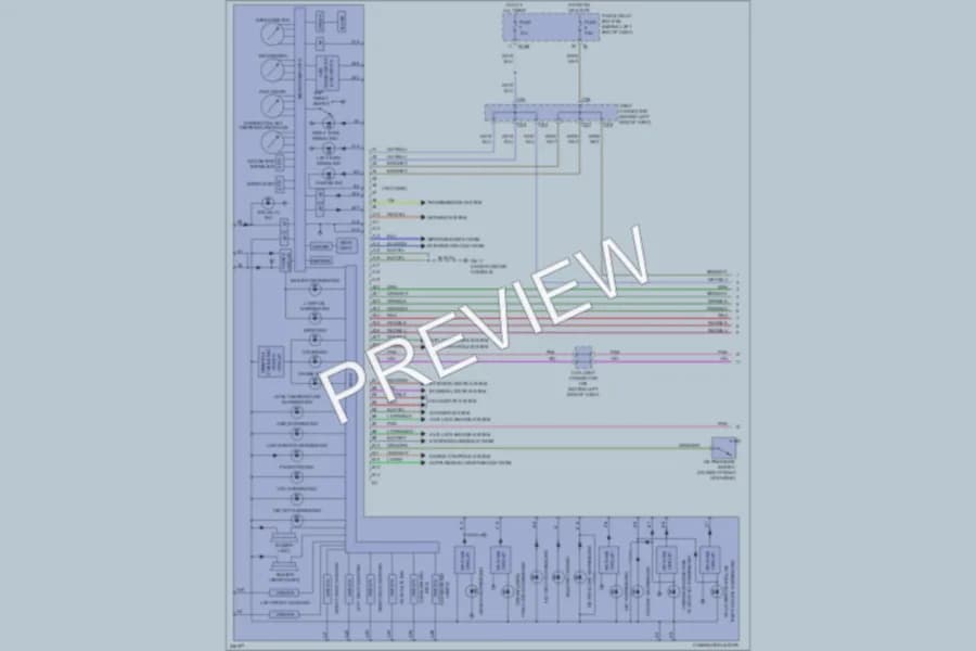 2006 Subaru B9Tribeca Instrument Cluster wiring diagram preview